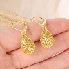14K Gold & Sterling Silver Heart Drop Earrings | Hypoallergenic French Style for Women - 3 of 4