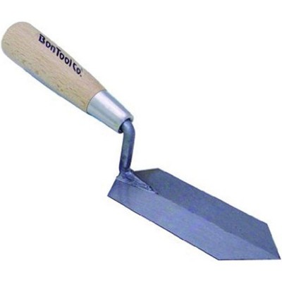 Bon Tool 11-997 Diamond Detail Point Trowel 5-inch X 1-1/2-inch Wood Handle