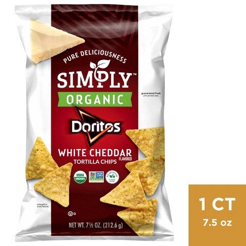 Doritos Simply Organic White Cheddar Tortilla Flavored Chips - 7.5oz :  Target