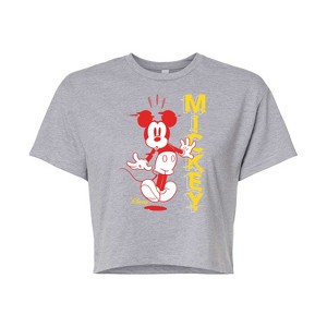 Women's - Disney - Mickey & Friends Cropped Graphic T-Shirt - 1 of 4