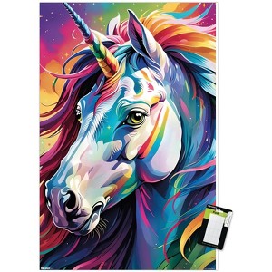 Trends International Tina Lavoie - Glamour Girl Unicorn Unframed Wall Poster Prints - 1 of 4