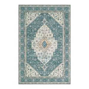 WhizMax Boho Traditional Washable Runner Rug, Vintage Medallion Print Carpet - 1 of 4