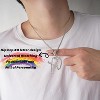 Alphabet Letter Necklace - Iced Out Pendant Jewelry for Women Men, Stylish Gift - 2 of 4