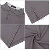 Collared Shirts for Men,Quick Dry Short-Sleeve Polo, Golf Polo Shirt Moisture Wicking Plain Tshirts - 4 of 4