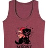 Women's - Instant Message - Christmas Vintage Meowy Christmas Kitty Graphic Racerback Tank - 2 of 4