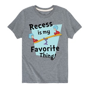 Boys' - Dr. Seuss - Recess Is My Favorite Thing Short Sleeve Graphic T-Shirt - 1 of 4
