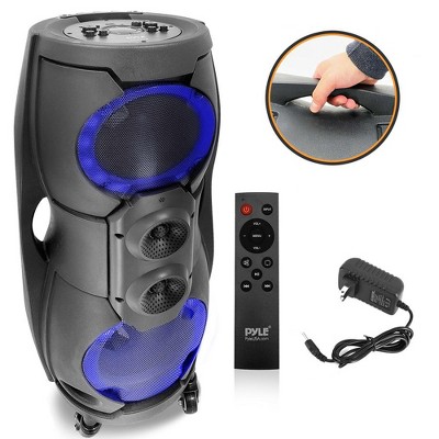 Pyle Multi Purpose 1000 Watt 2 Channel Bluetooth Dj Party Speaker System With Led Lights Remote Control And Microphone Inputs Target