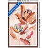 Trends International Reinders: Flowers - Earth Flowers in Floral Terra Framed Wall Poster Prints Mahogany Framed Version 22.375" x 34" - 3 of 4