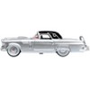 1956 Ford Thunderbird Gray Metallic with Raven Black Top 1/87 (HO) Scale Diecast Model Car by Oxford Diecast - 2 of 4