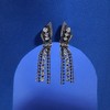 SOHI Women's Crystal Silver Party Drop Earrings - 2 of 4