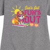 Girls' - Paw Patrol - Skye Suns Out Funs Out Graphic Short Sleeve Fleece Dress - 2 of 4