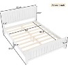 Kumasinova Full/Queen/King Platform Bed with Headboard,Solid Wood Bed Frame with Support Slats,No Box Spring Needed,Noise-Free Structure - 3 of 4