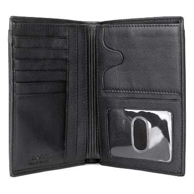 J. Buxton RFID Blocking Leather Passport Wallet - Black