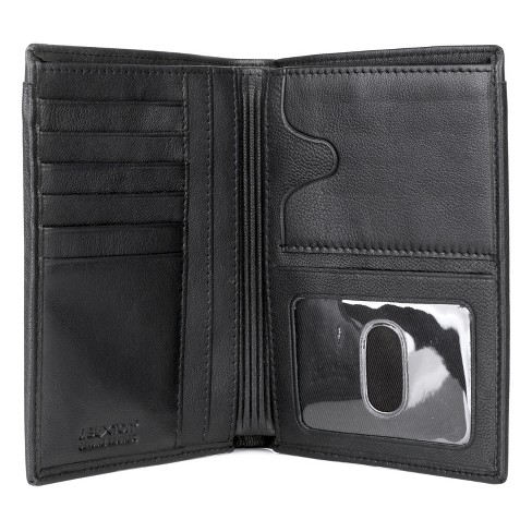 J. Buxton Rfid Blocking Leather Passport Wallet - Black : Target