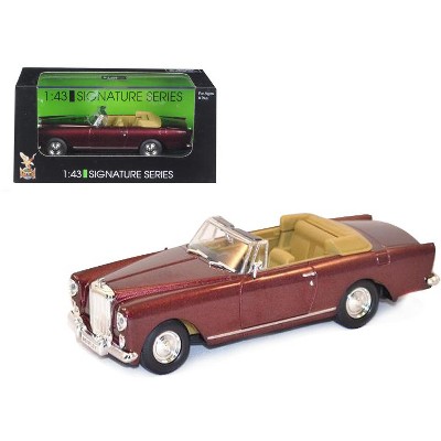 1961 Bentley Continental S2 Park Ward DHC Convertible Burgundy 1/43 Diecast Car Model by Road Signature