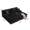 Modern Corduroy Chaise Lounge Chair Set of 2, Oversized Sleeper Sofas with High-Resilience Foam for Bedroom or Living Room – The Pop Home - 4 of 4