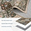 coucheta Washable Vintage Area Rugs, Non-Slip Stain-Resistant Ultra-Soft Low Pile Carpet, Easy to Clean Indoor Rugs, for Office, Bedroom, Living Room - 4 of 4