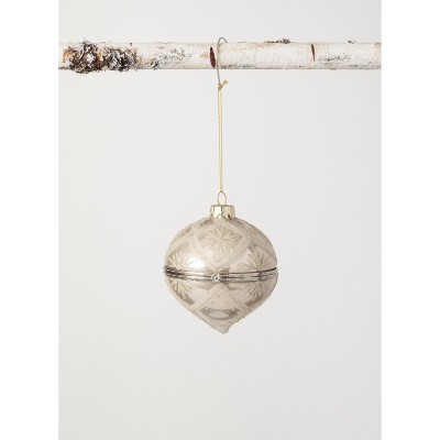 Sullivans Cloche Glass Ornament 3.5"H Gold