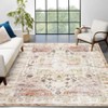 Washable Vintage Rug Non Slip Low Pile Rug Soft Throw Floor Cover Foldable Indoor Carpet for Living Room Bedroom Playroom Nursery - 2 of 4