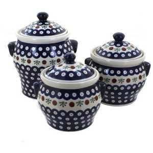 Blue Rose Polish Pottery 1300 Zaklady Canister Set - 1 of 1
