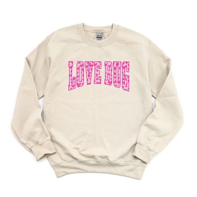 Simply Sage Market Women's Graphic Sweatshirt Love Bug Hearts
