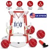 Summer Pool Basketball Hoop Toy Set With 4 Basketballs 4 Circles Pump Floating Swimming Pool Basketball Games Poolside Water Play Toy For 3-12Years - 2 of 4