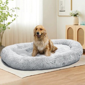 Large Dog Bed 67x43x8 Inches - Super Soft, Machine Washable & Portable With Handles, Non-Slip Bottom For Safety - 1 of 4