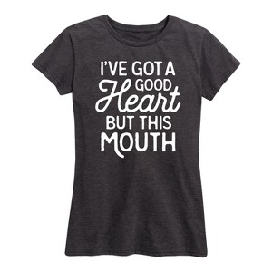 Women's - Instant Message - I've Got a Good Heart Short Sleeve Graphic T-Shirt - 1 of 4