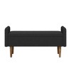 NicBex Modern 46" Storage Bench Accent Stools with Velvet Fabric for Bedroom and Entryway - 2 of 4