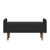 NicBex Modern 46" Storage Bench Accent Stools with Velvet Fabric for Bedroom and Entryway - image 2 of 4