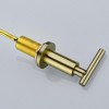 ChicFurnit Bathroom Sink Faucet Two Handle High Arc Widespread for Modern Vanity Sink, Gold, 15"*10.2"*2.8" - 3 of 4