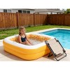 Jasonwell 34"x10" Baby & Toddler Pool with Cushioned Floor, Handles & Drain, Inflatable Bathtub & Ball Pit, Orange, Ages 1-3 - 2 of 4
