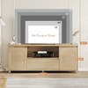 Homhougo TV Stand for TVs up to 70" White - 2 of 4