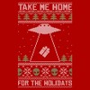 Juniors Womens Lost Gods Ugly Christmas Take Me Home for the Holidays T-Shirt - image 2 of 4