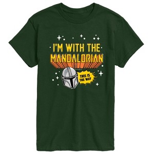 Men's - Star Wars - The Mandalorian Im With Mando Short Sleeve Graphic T-Shirt - 1 of 3