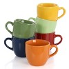 Gibson Home Color Cafe 13 Piece Espresso Mug and Saucer Set with Metal Rack in Assorted Colors - 3 of 4
