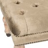 Barney Tufted Bench with Brass Nail Heads  - Safavieh - image 4 of 4