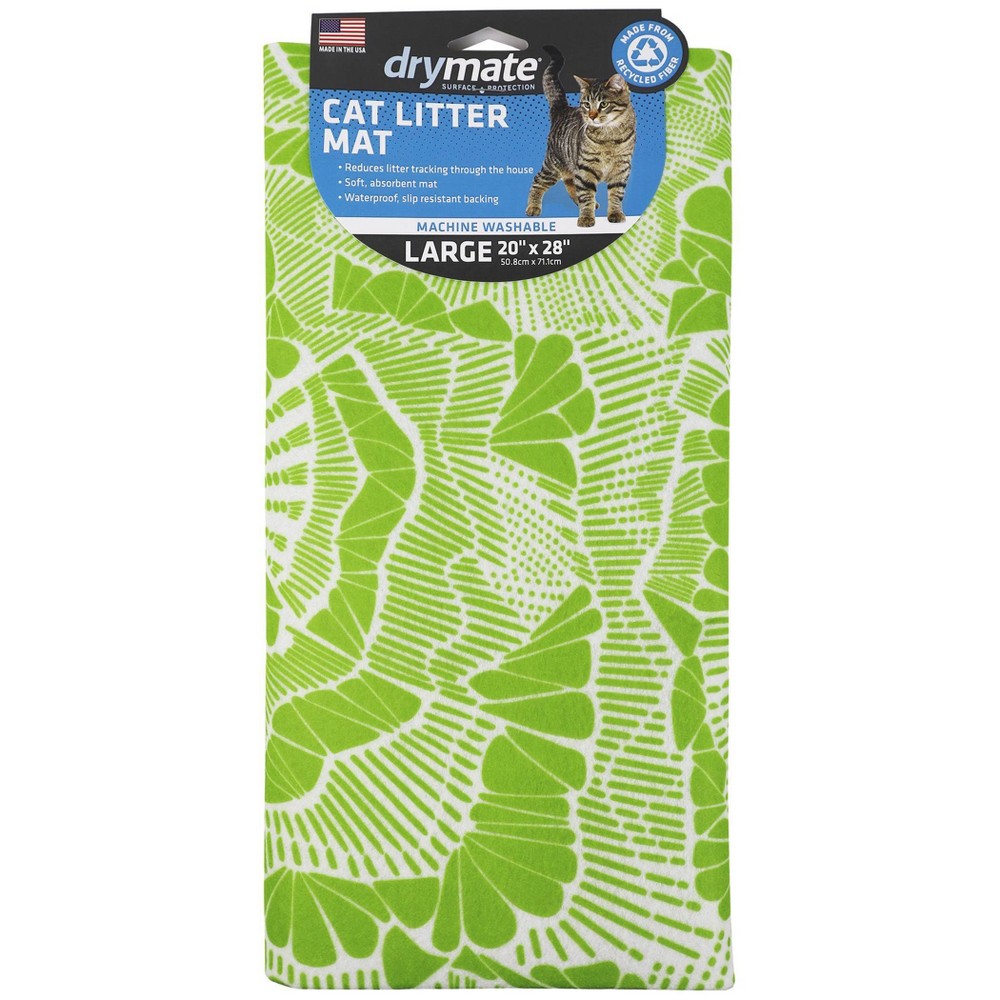 Photos - Other for Cats Drymate Cat Litter Trapping Mat - Surf Green 