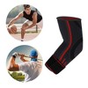 Unique Bargains Elbow Protection Tightening Breathable Elbow Pads with Straps for Sports 1 Pair - 2 of 4