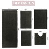 Home Weavers Luxury Collection 100% Cotton Tufted Bathroom Rug Set, Non-Slip Latex Bath Rug Set - 3 of 4