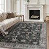 Abynow Vintage Floral Farmhouse Indoor Washable Area Rug - 4 of 4
