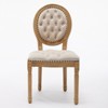 FURNIinspire Dining Chairs Dining Chairs Set Of 2, French Style Upholstered Dining Chairs, Kitchen Dining Table Chairs, Beige,17.9"*19.3"*37.4" - 2 of 4