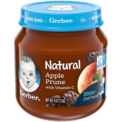 Gerber 2nd Food Natural Apple Prune Baby Meals - 4oz