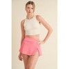 Slickblue Women's Corset-Inspired Cropped Tank, Slim Fit, High Neck, Back Cut-Out Tie, Blue/Cream/Black, Size S-L - 3 of 4