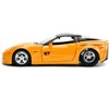 2006 Chevrolet Corvette Yellow with Black Top "Mickey Thompson" "Bigtime Muscle" Series 1/24 Diecast Model Car by Jada - 3 of 4