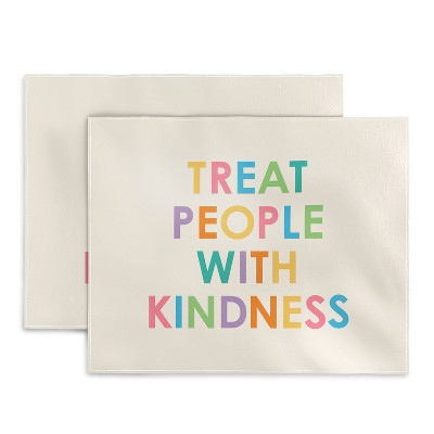 Socoart Treat People With Kindness Iii Set Of 2 Placemats - Deny ...