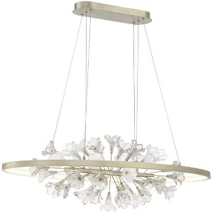 Eurofase Lighting Clayton 1 - Light Chandelier in  Silver/Brushed Gold - 1 of 4