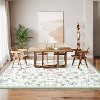 Fulvari Area Rugs,Washable Floral Area Rugs, Non-Slip and Stain Resistant Soft Throw Indoor Carpet for Dining Room Kitchen Home Decor - 3 of 4