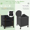 Tangkula 1pc/2pcs Raised Garden Bed with Trellis and Wheels Self-Watering Planter Box with 3 Heights & Detachable PE-Coated Metal Tubes - 4 of 4