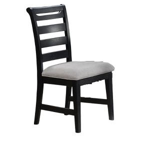 NicBex Set of 2 Black Dining Chair Modern Upholstered Kitchen Side Chair with Cushion Seats for Kitchen,Dining Room - 1 of 4
